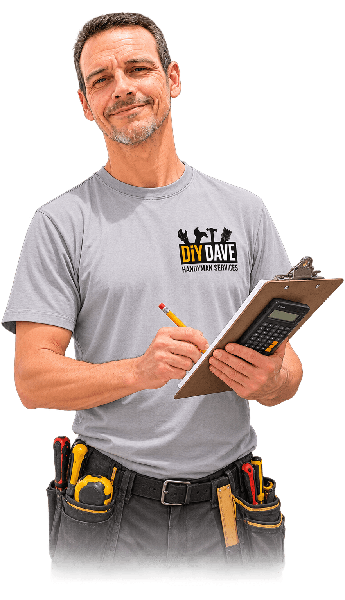 DiY Dave holding his clipboard