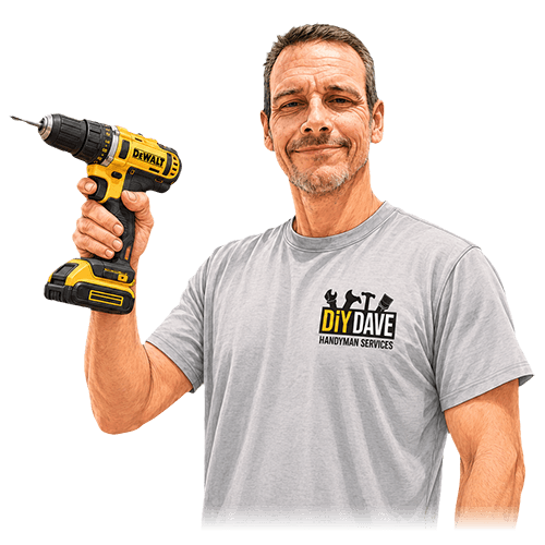 DiY Dave holding a drill